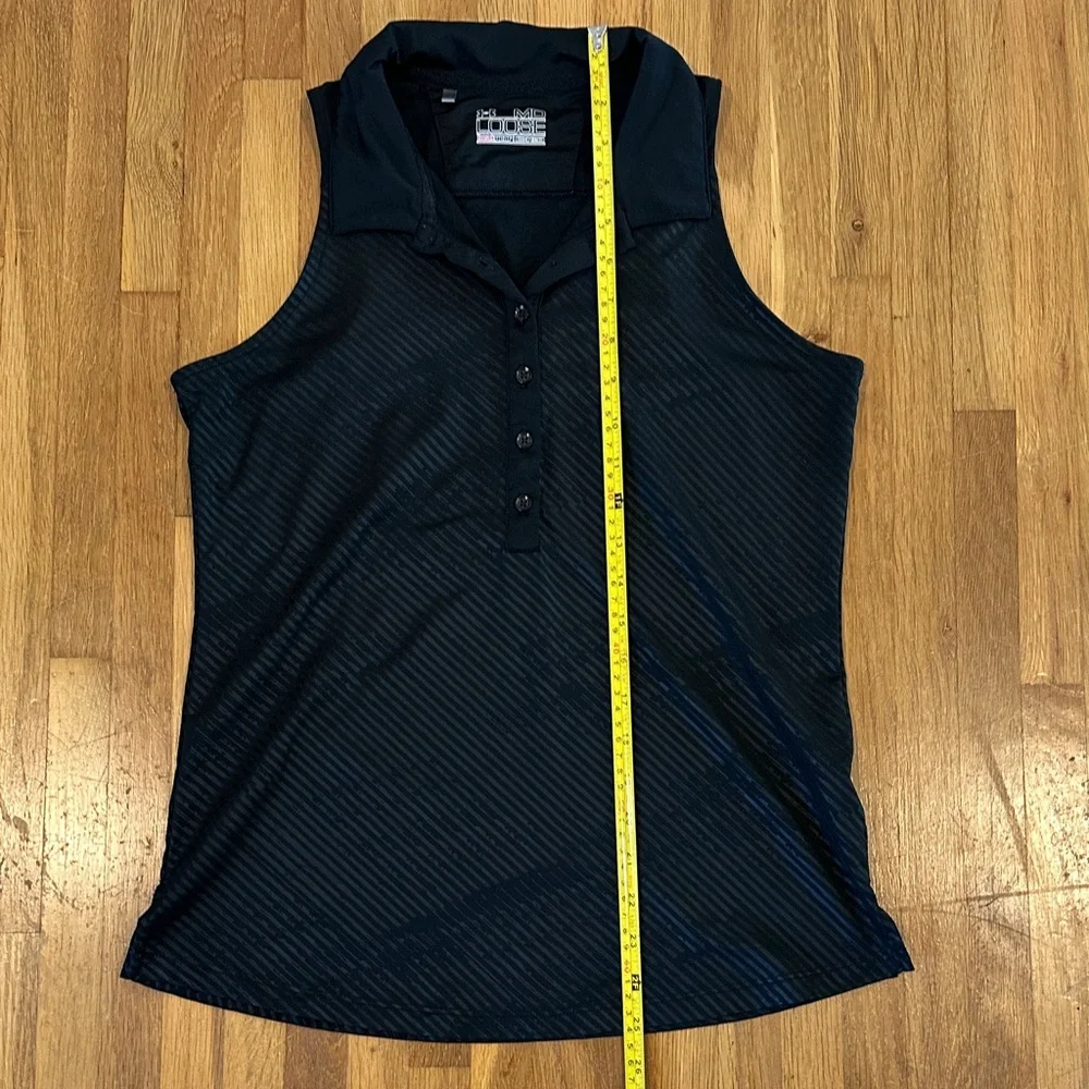 *last chance* Under Armour | Women’s Sleeveless Black Polo Top - Picture 6 of 16